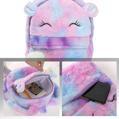 Sac à dos de Licorne en peluche pour filles