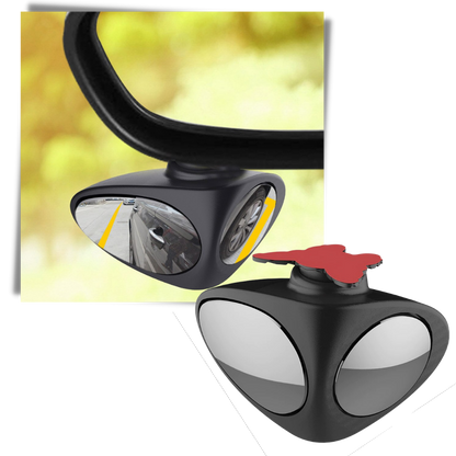 Rétroviseur d'angle mort rotatif à 2 côtés