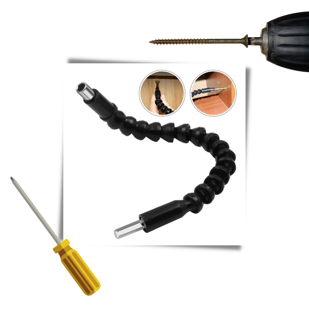 Porte-foret flexible pour perceuse électrique