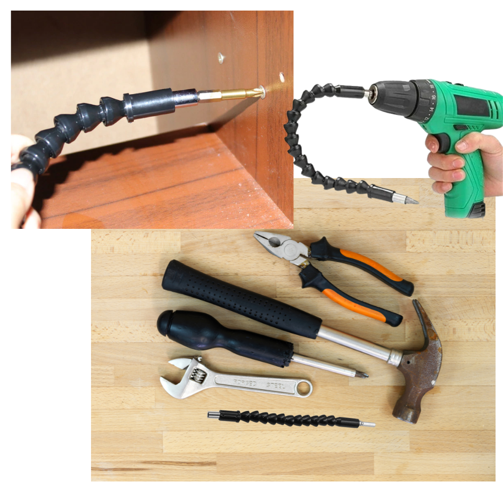 Porte-foret flexible pour perceuse électrique