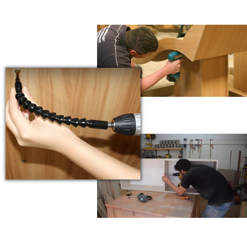 Porte-foret flexible pour perceuse électrique