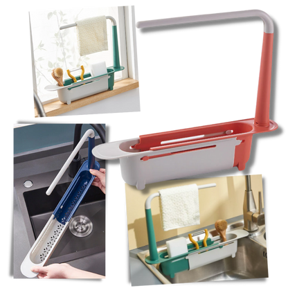 Support de rangement extensible pour évier