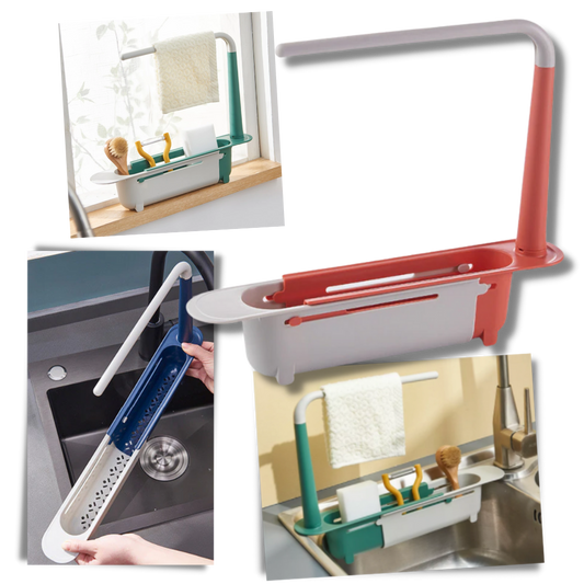 Support de rangement extensible pour évier