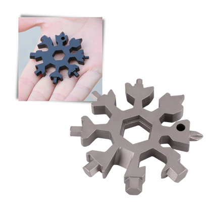 Outil Flocon de neige multifonctionnel 18-en-1 en acier inoxydable