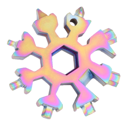 Outil Flocon de neige multifonctionnel 18-en-1 en acier inoxydable