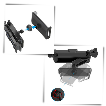 Support de tablette et de téléphone pour siège arrière de voiture