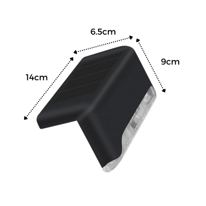 Lampes solaires à LED pour escalier (4 pièces)