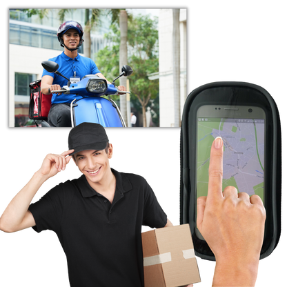 Sacoche imperméable pour téléphone à fixer sur un vélo