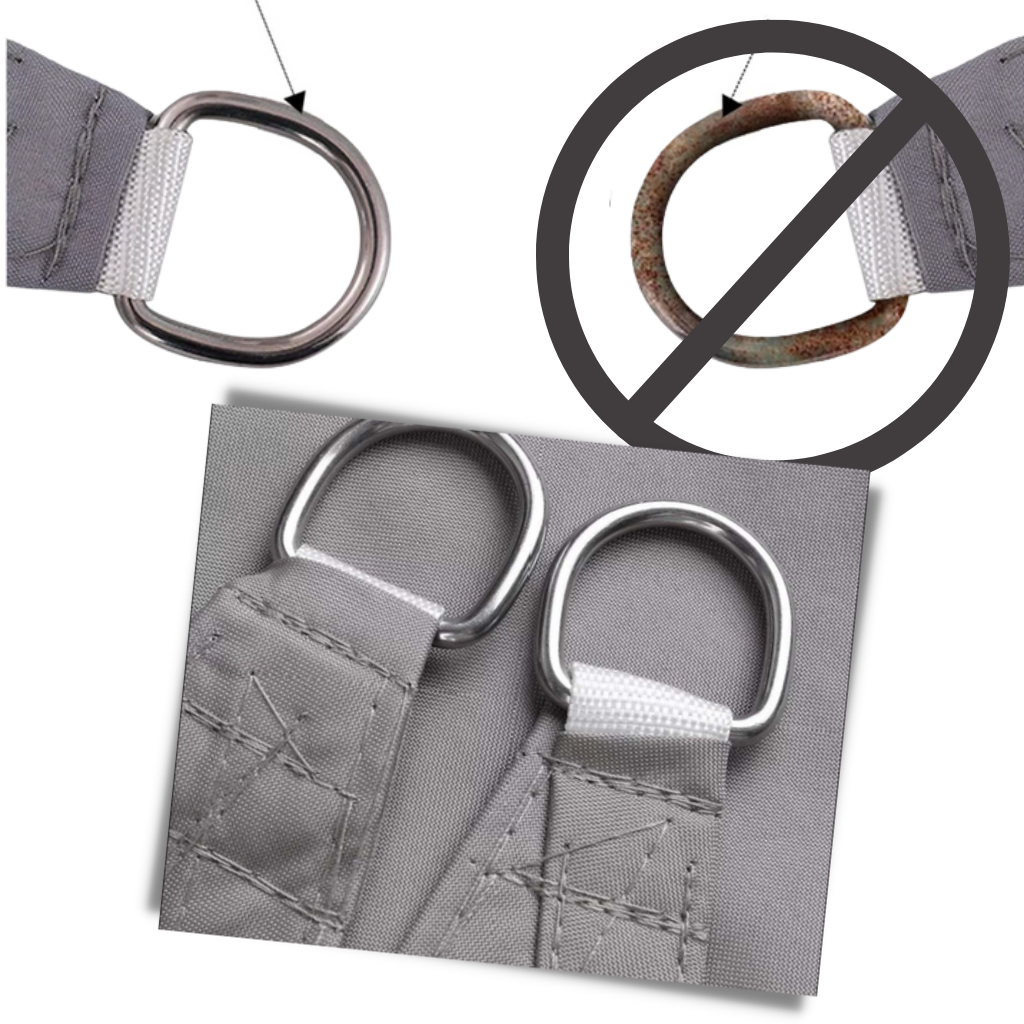 Voile d'ombrage rectangulaire résistant aux intempéries