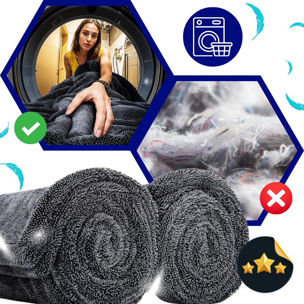 Serviette microfibre absorbante pour vitres