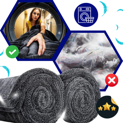 Serviette microfibre absorbante pour vitres