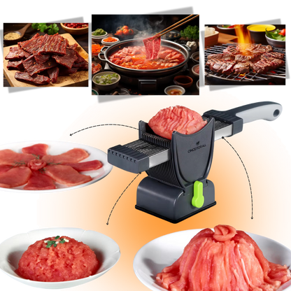 Trancheuse à viande manuelle à épaisseur ajustable