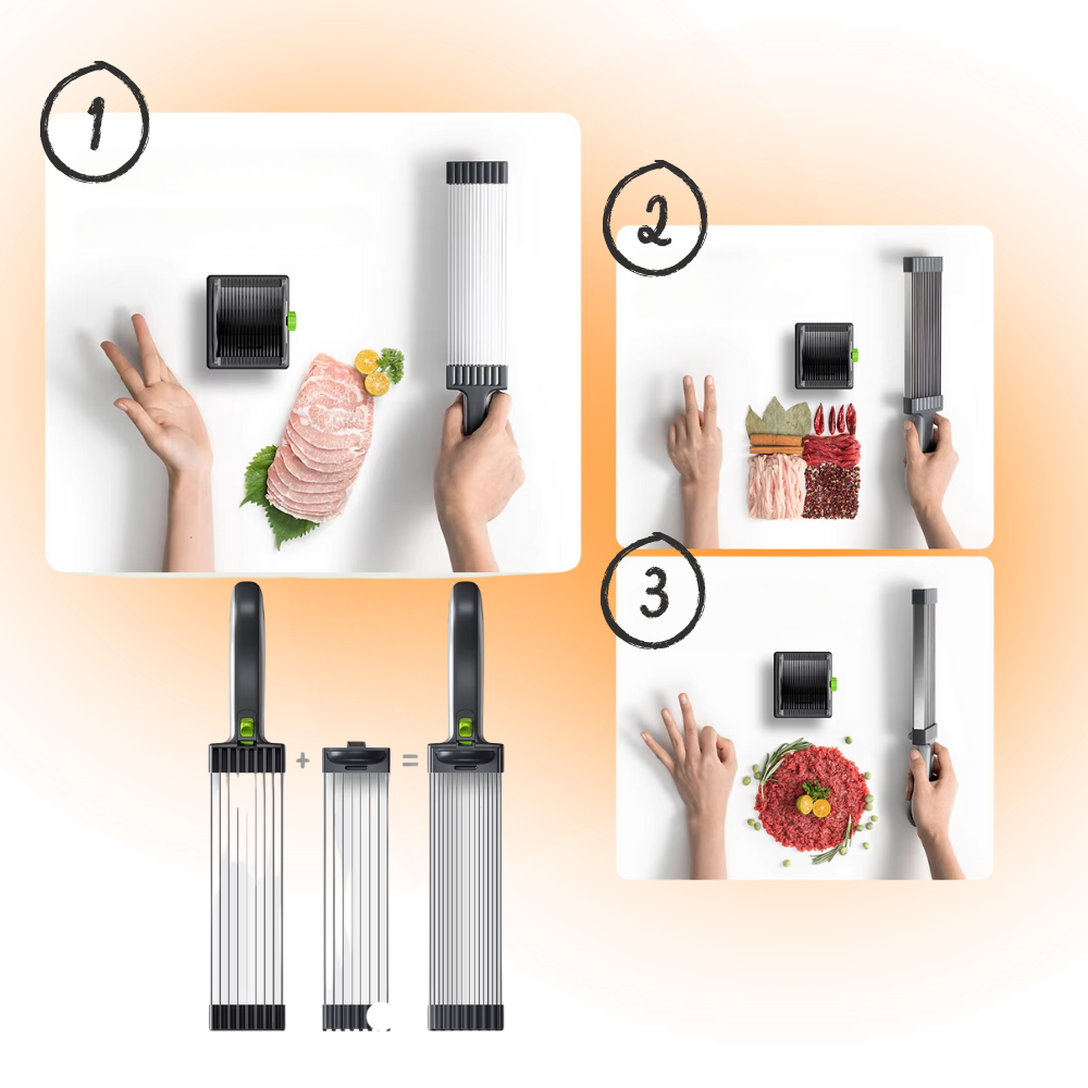 Trancheuse à viande manuelle à épaisseur ajustable