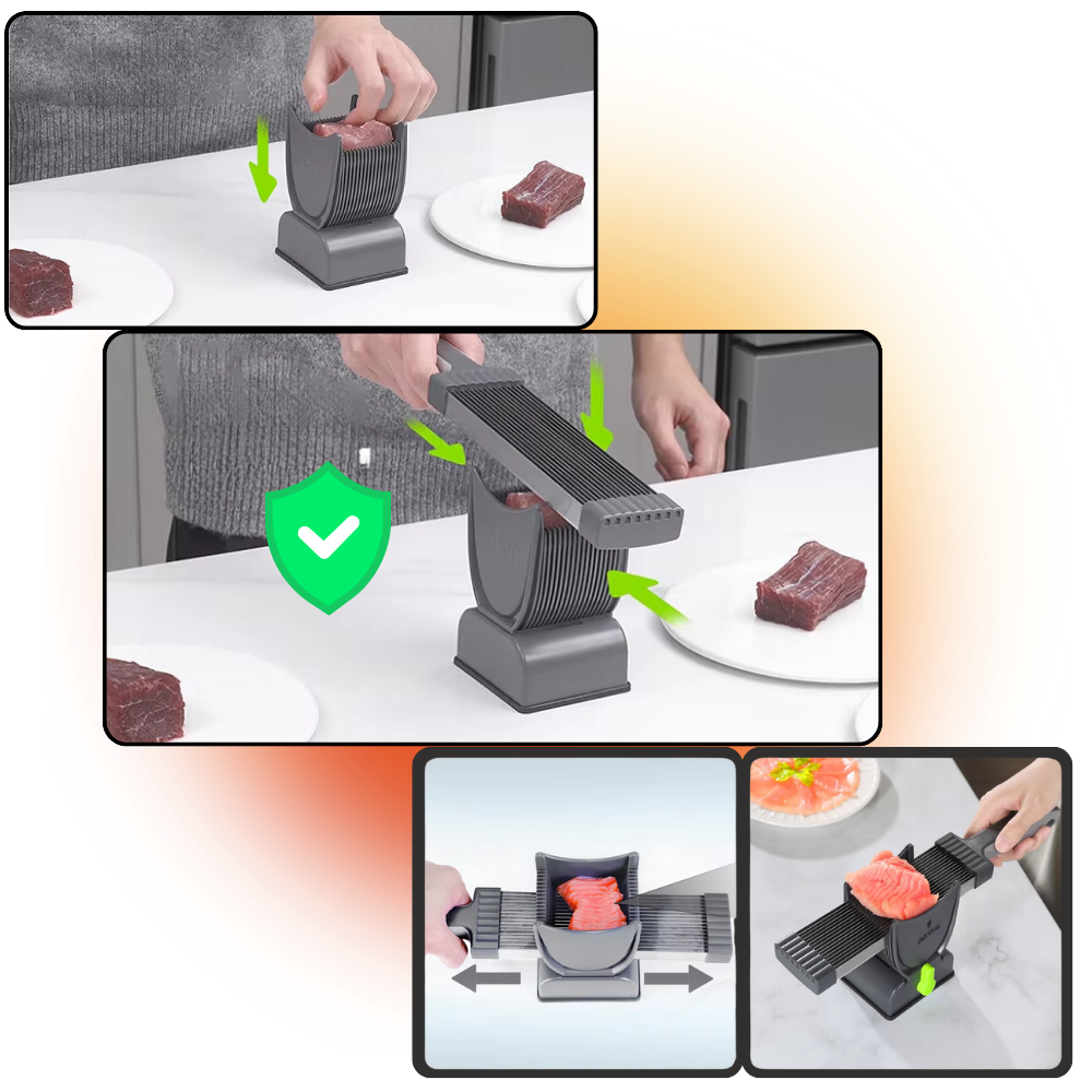 Trancheuse à viande manuelle à épaisseur ajustable