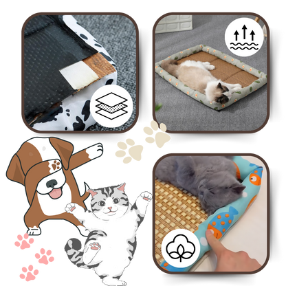 Tapis anti-dérapant et rafraîchissant pour animaux de compagnie
