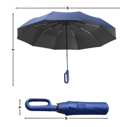 Parapluie résistant au vent à verrouillage automatique
