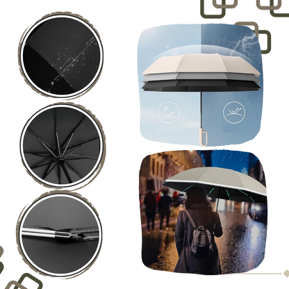 Parapluie résistant au vent à verrouillage automatique