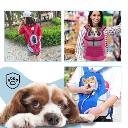 Sac à dos respirant de transport pour chien