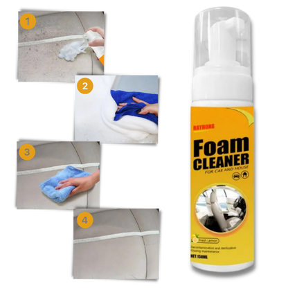 Mousse nettoyante pour voitures