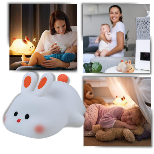 Veilleuse lapin adorable et douillette