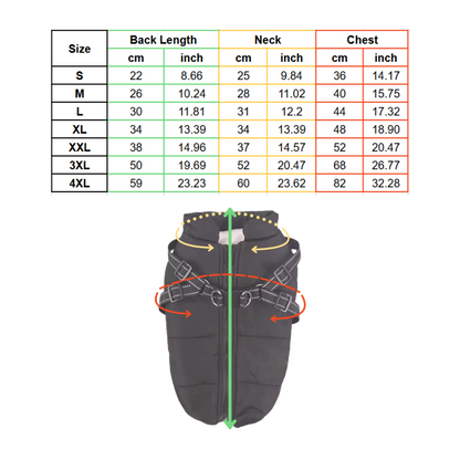Veste d'hiver confortable pour chien
