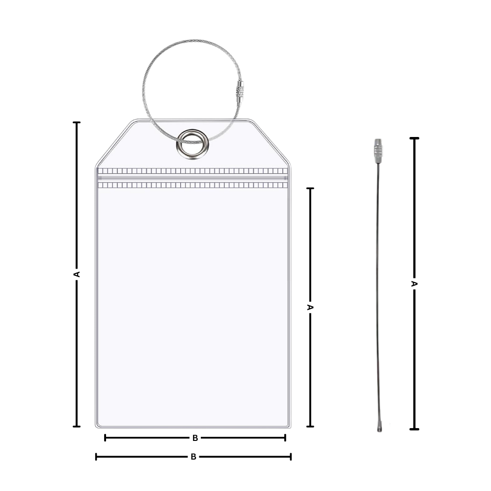 Porte-étiquettes à bagages imperméable et personnalisé