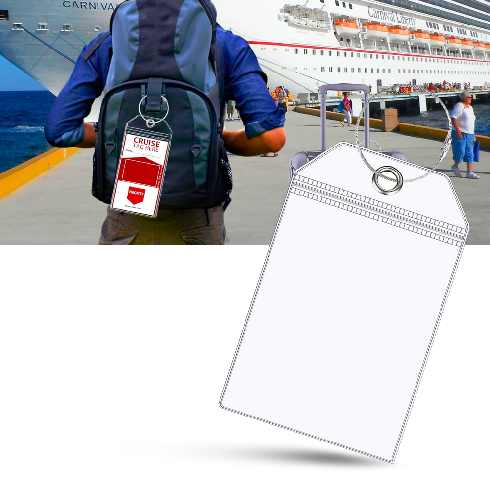 Porte-étiquettes à bagages imperméable et personnalisé