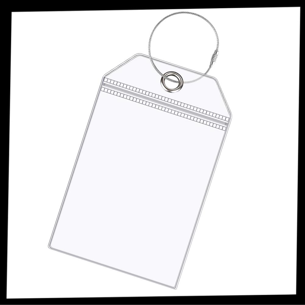 Porte-étiquettes à bagages imperméable et personnalisé