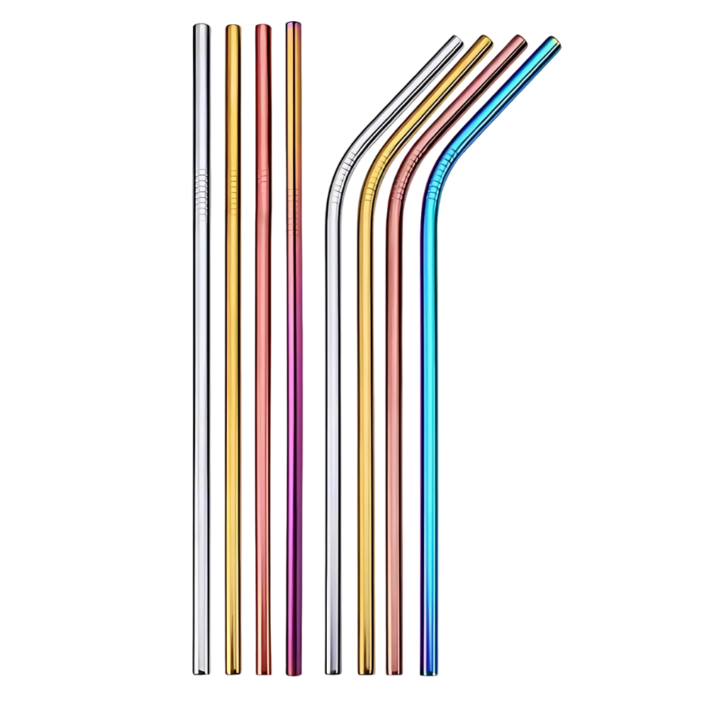 Paille réutilisable en acier inoxydable