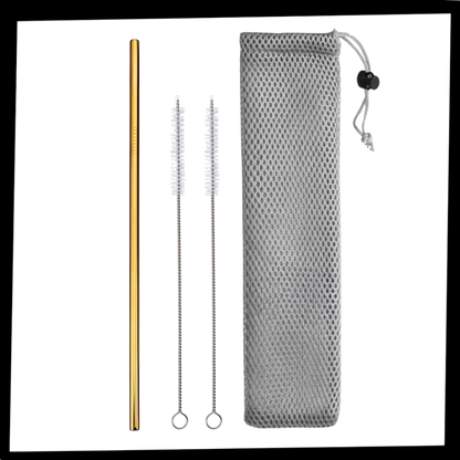 Paille réutilisable en acier inoxydable