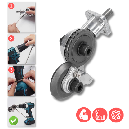 Set de coupe-plaques pour perceuse électrique