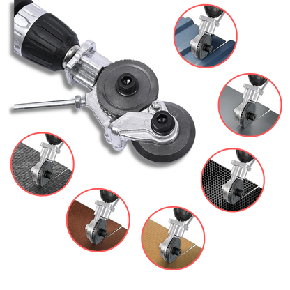 Set de coupe-plaques pour perceuse électrique
