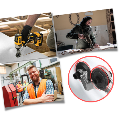 Set de coupe-plaques pour perceuse électrique