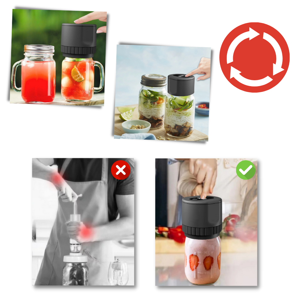 Scelleur sous vide électrique pour bocaux