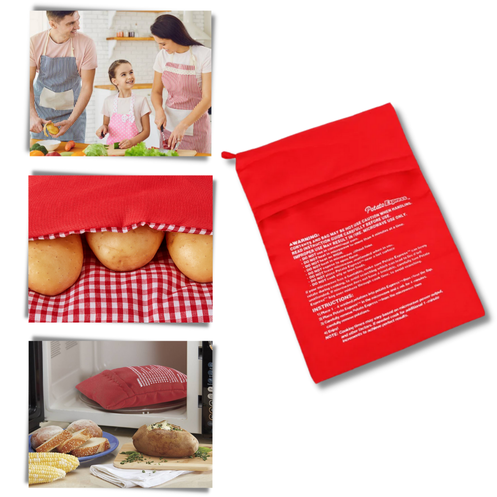 Sac de cuisson à pommes de terre pour micro-ondes