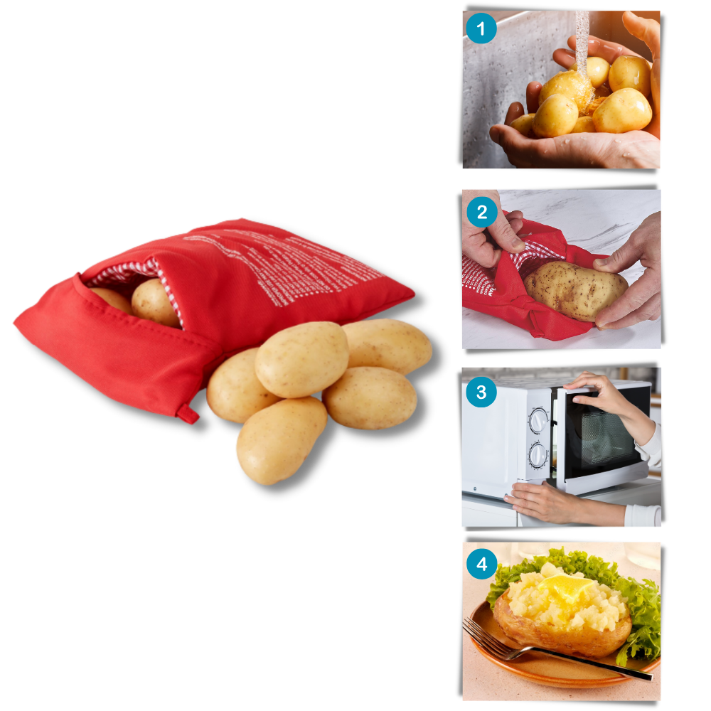 Sac de cuisson à pommes de terre pour micro-ondes