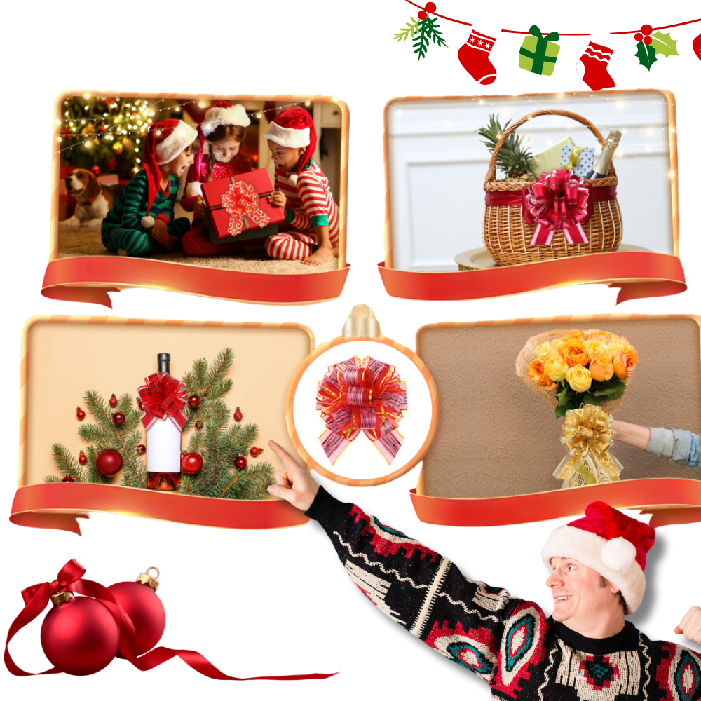 Noeuds en ruban festifs à assemblage facile