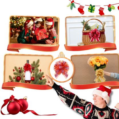 Noeuds en ruban festifs à assemblage facile