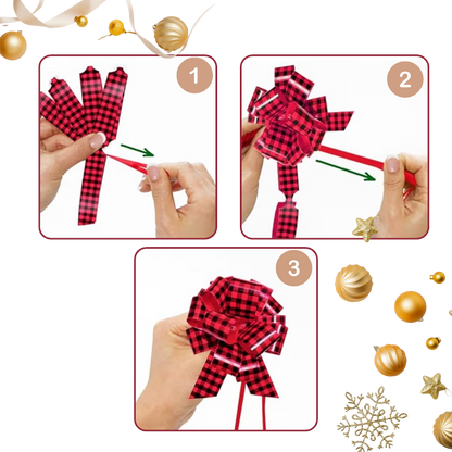 Noeuds en ruban festifs à assemblage facile