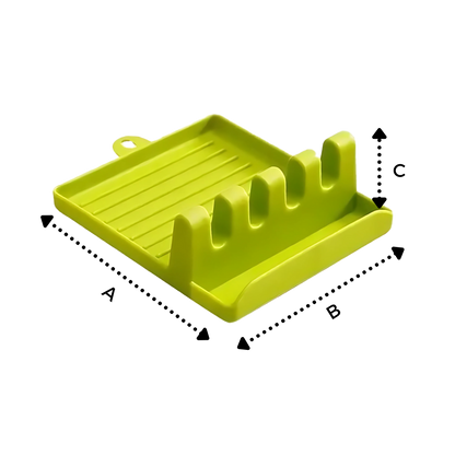 Support de spatules antidérapant à quatre emplacements