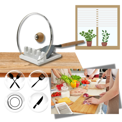 Support de spatules antidérapant à quatre emplacements