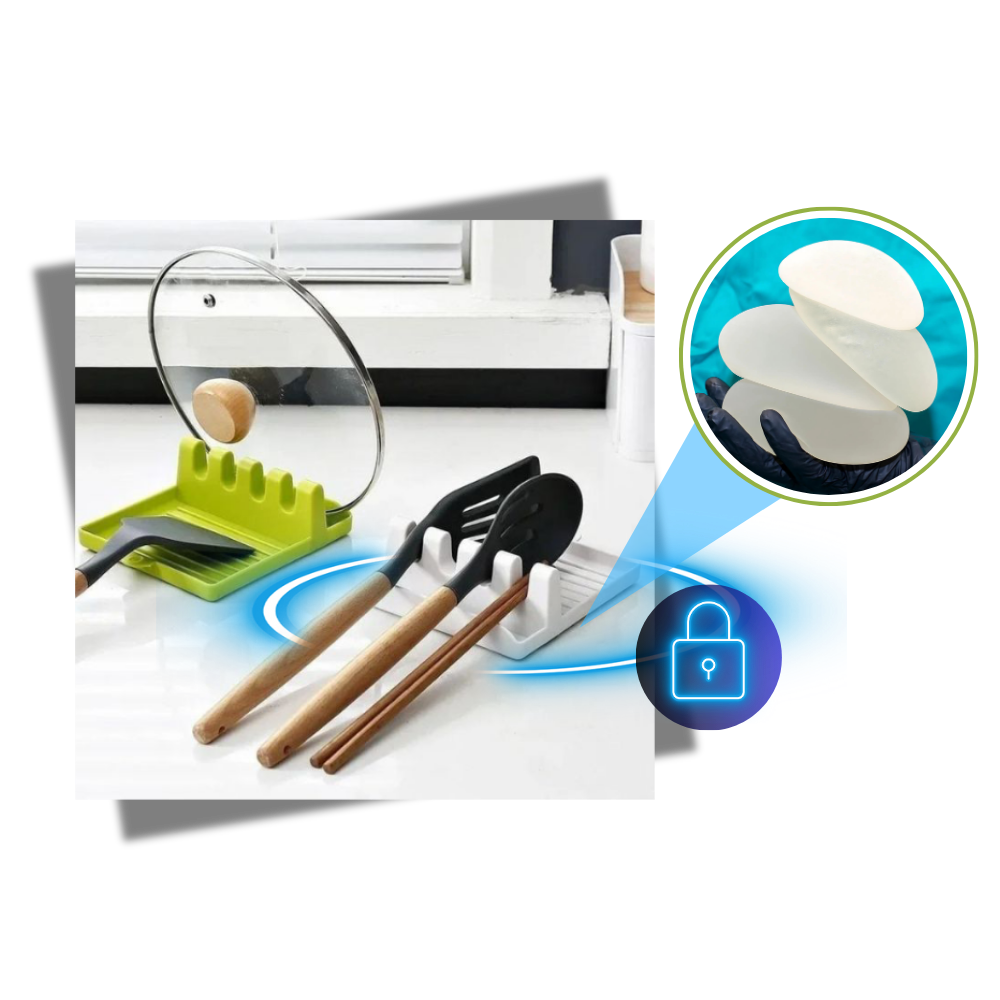 Support de spatules antidérapant à quatre emplacements