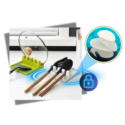 Support de spatules antidérapant à quatre emplacements