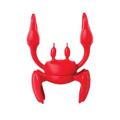 Porte-cuillère antidérapant en forme de crabe amusant