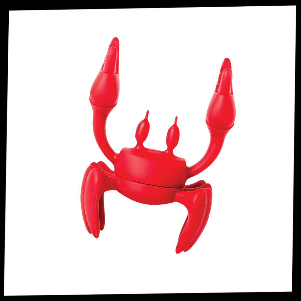 Porte-cuillère antidérapant en forme de crabe amusant
