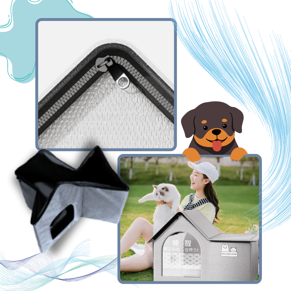 Maison pour chats à isolation thermique réfléchissante
