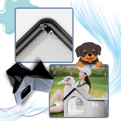 Maison pour chats à isolation thermique réfléchissante