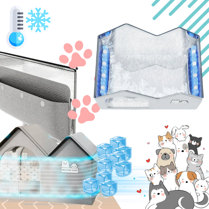 Maison pour chats à isolation thermique réfléchissante