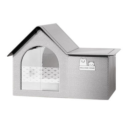 Maison pour chats à isolation thermique réfléchissante