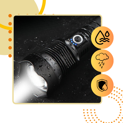 Torche à LED rechargeable à long faisceau